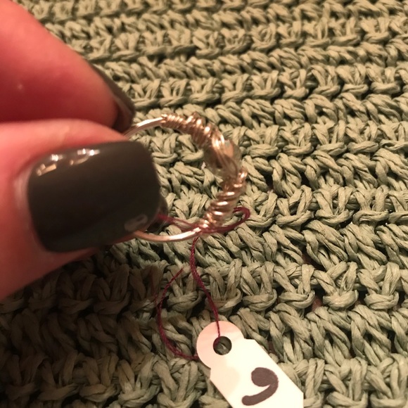 925 sterling silver ring with clear stone - Picture 2 of 8